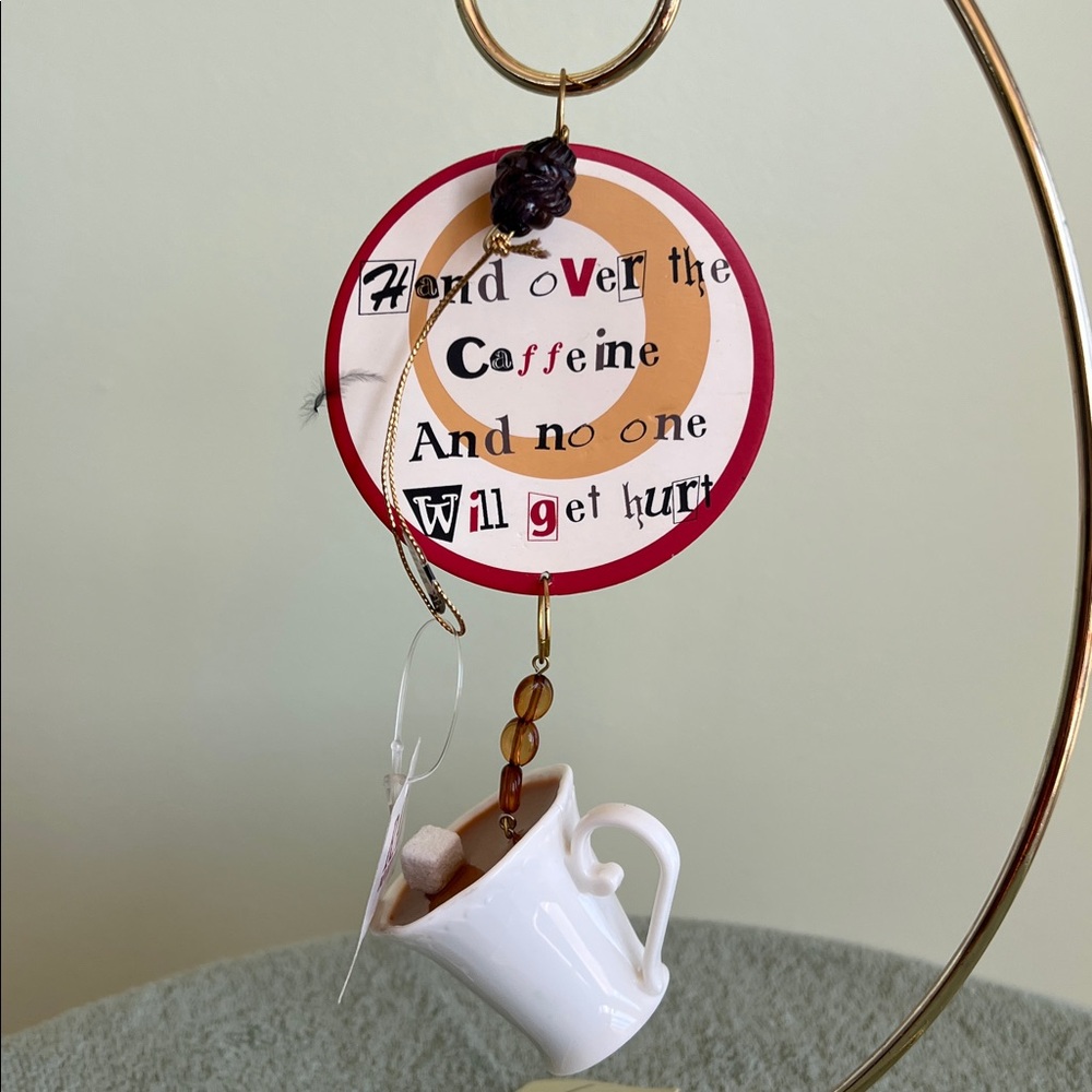 Coffee Themed Hanging Ornament - Picture 5 of 8